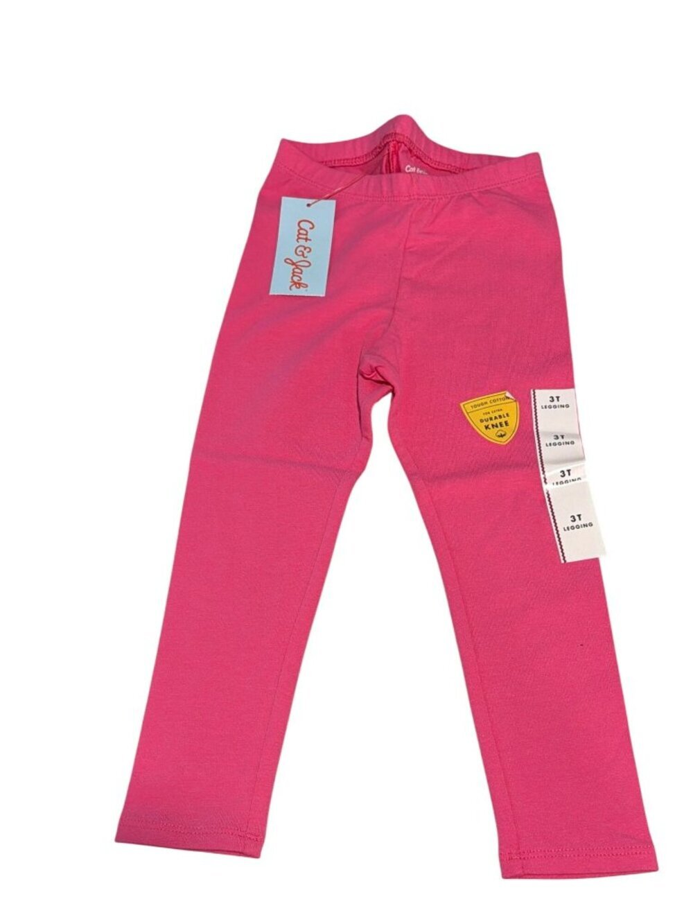 Cat & Jack Toddler Girls Pink Leggings Durable Knee Design